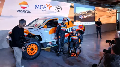 Isidre Esteve en la presentación del Dakar 2025