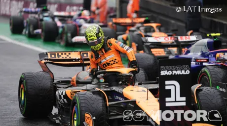 Lando Norris tras conseguir la Pole en Brasil