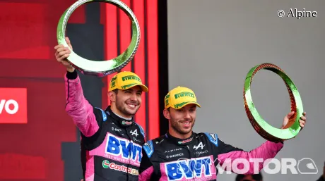 Esteban Ocon y Pierre Gasly en Brasil