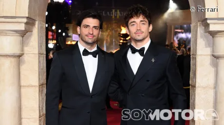 Carlos Sainz y Charles Leclerc en la presentación de 'Gladiator 2' en Londres