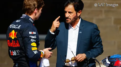 Mohammed Ben Sulayem, junto a Max Verstappen esta temporada