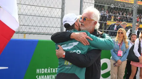 Fernando Alonso y Flavio Briatore en México