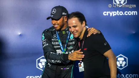 Lewis Hamilton y Felipe Massa en Brasil