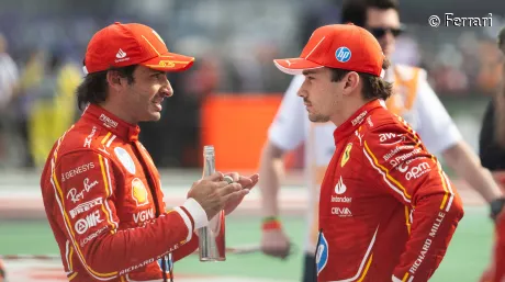 Carlos Sainz y Charles Leclerc en México