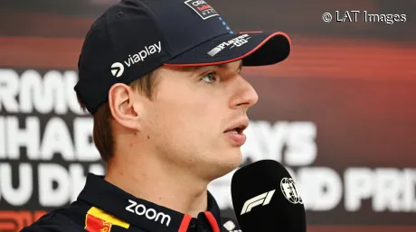 Max Verstappen en la rueda de prensa del GP de Abu Dabi