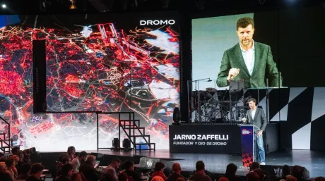 Jarno Zaffelli en la presentación del GP de España en Madrid