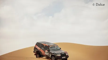 Carlos Santolalla y Jan Rosa en la segunda semana del Dakar