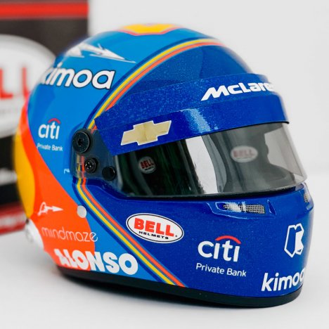 Réplica 1:2 casco Fernando Alonso Indy 500 2019
